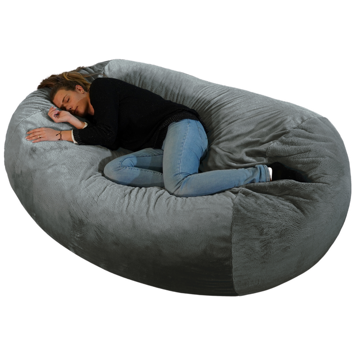 Housse Seule Pouf Long Géant Fourrure - 160 Cm