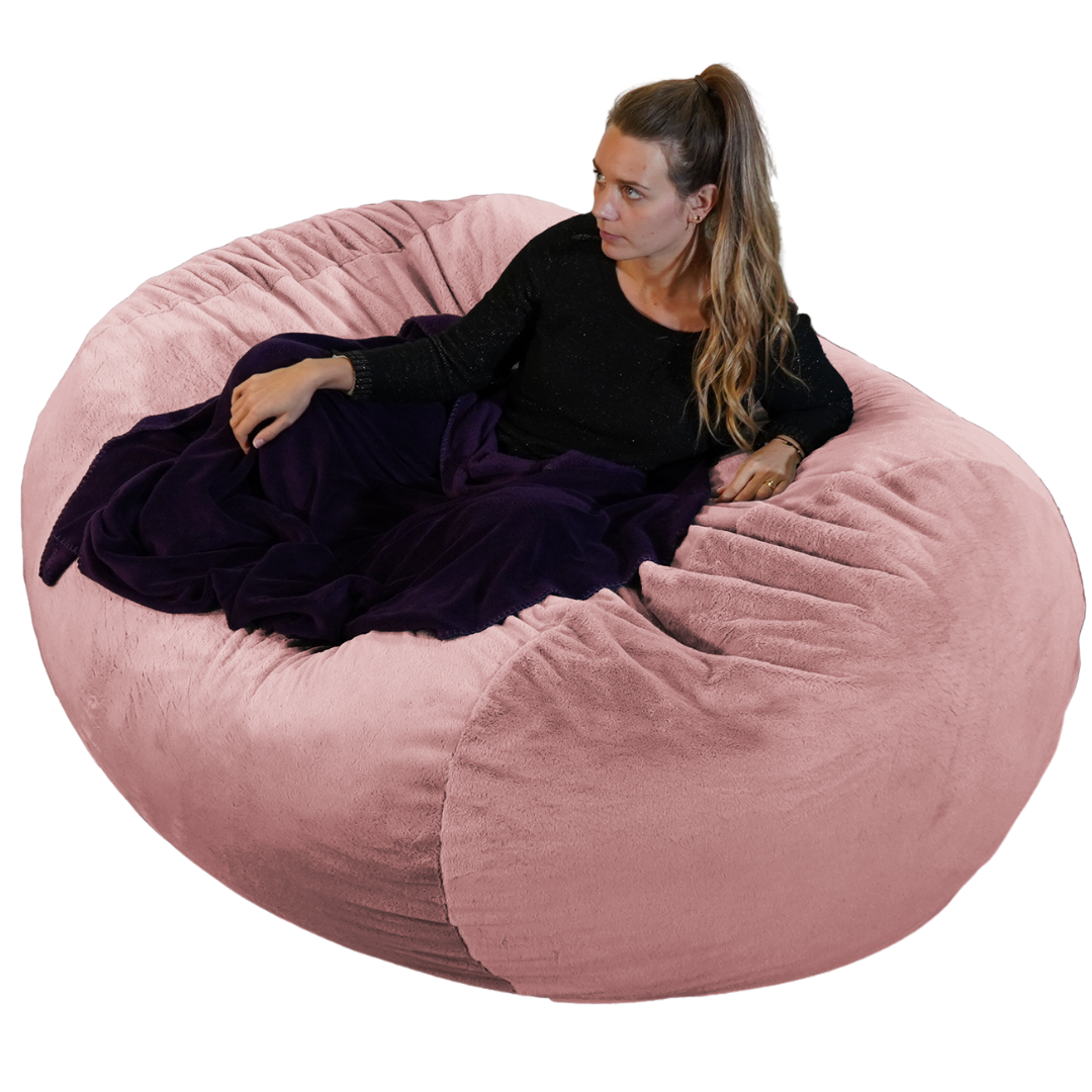 Housse Seule Pouf Long Géant Fourrure - 160 Cm