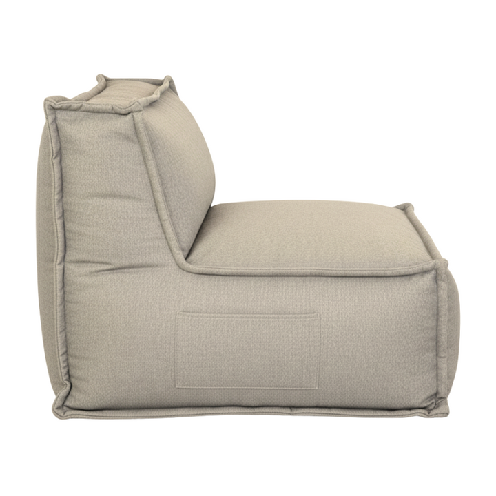 Module Central Pour Canapé Modulable - Effet Lin - 90x82 Cm