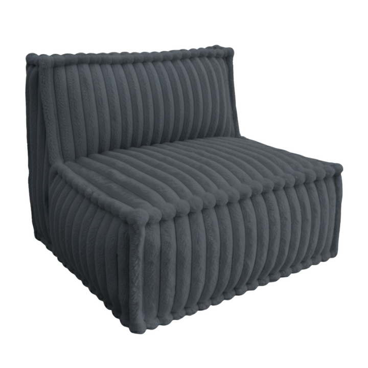 Module Central Pour Canapé Modulable - Fourrure Côtelée - 90x82 Cm