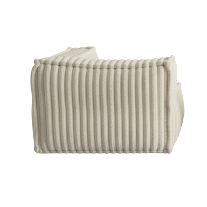 Module D’angle Droit Pour Canapé Modulable - Fourrure Côtelée - 90x90 Cm