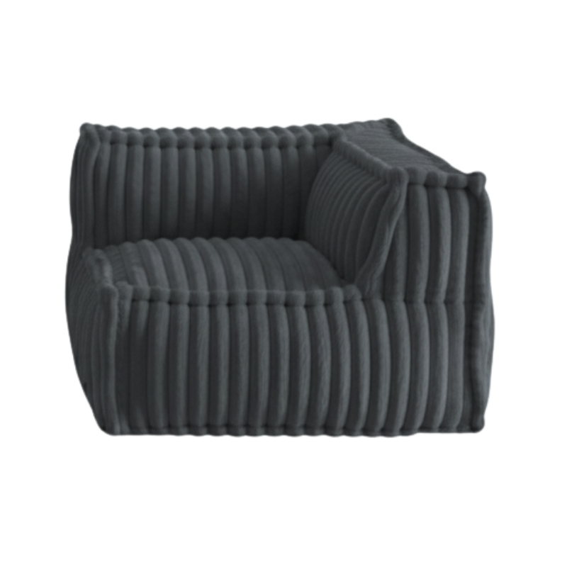 Module D’angle Droit Pour Canapé Modulable - Fourrure Côtelée - 90x90 Cm