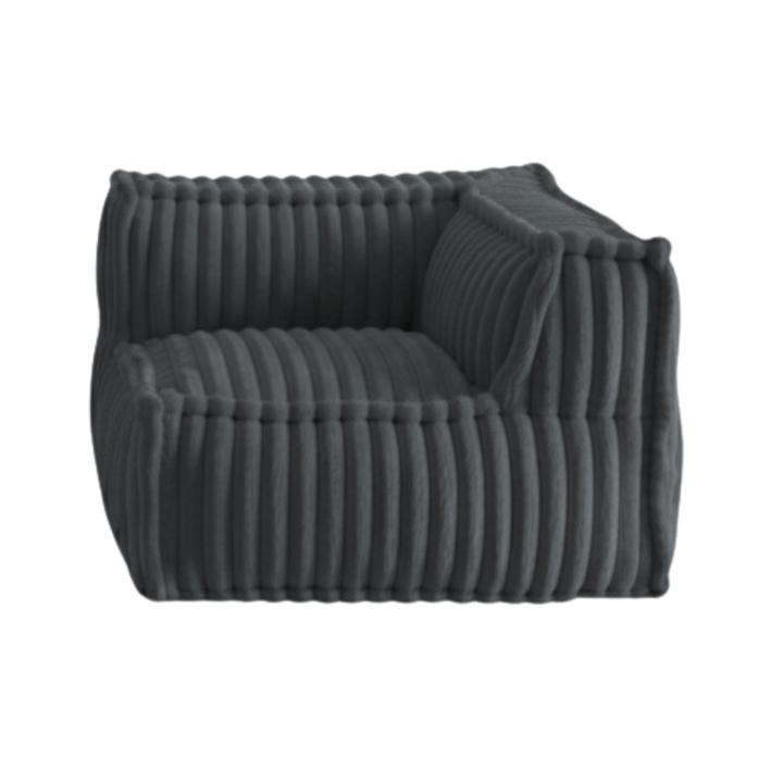 Module D’angle Droit Pour Canapé Modulable - Fourrure Côtelée - 90x90 Cm