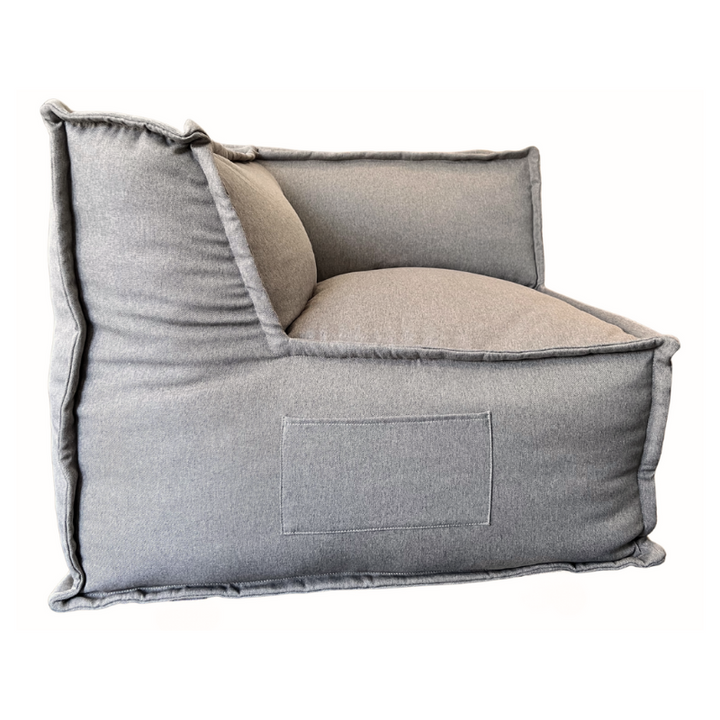 Module D’angle Réversible Pour Canapé Modulable - Effet Lin - 90x90 Cm