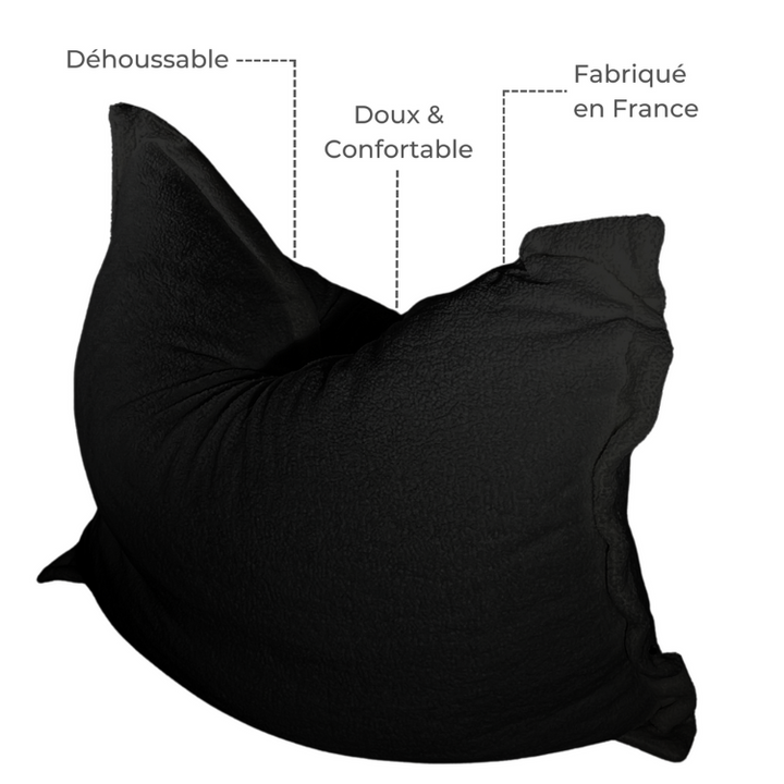 Pouf Bouclette Déhoussable - 140x180 Cm