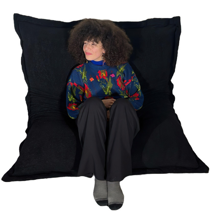 Pouf Bouclette Déhoussable - 140x180 Cm
