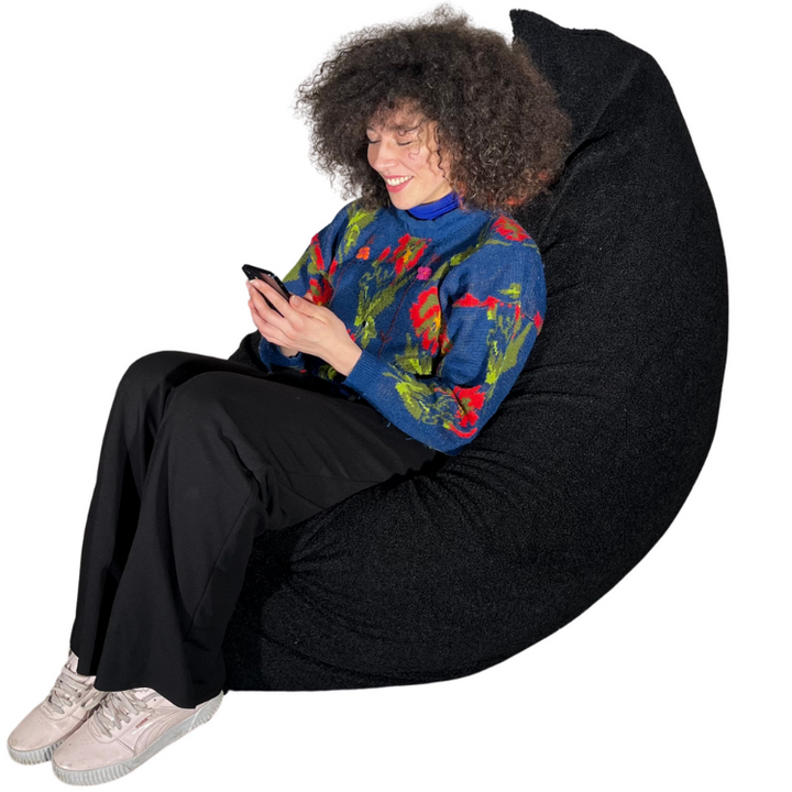 Pouf Bouclette Déhoussable - 140x180 Cm