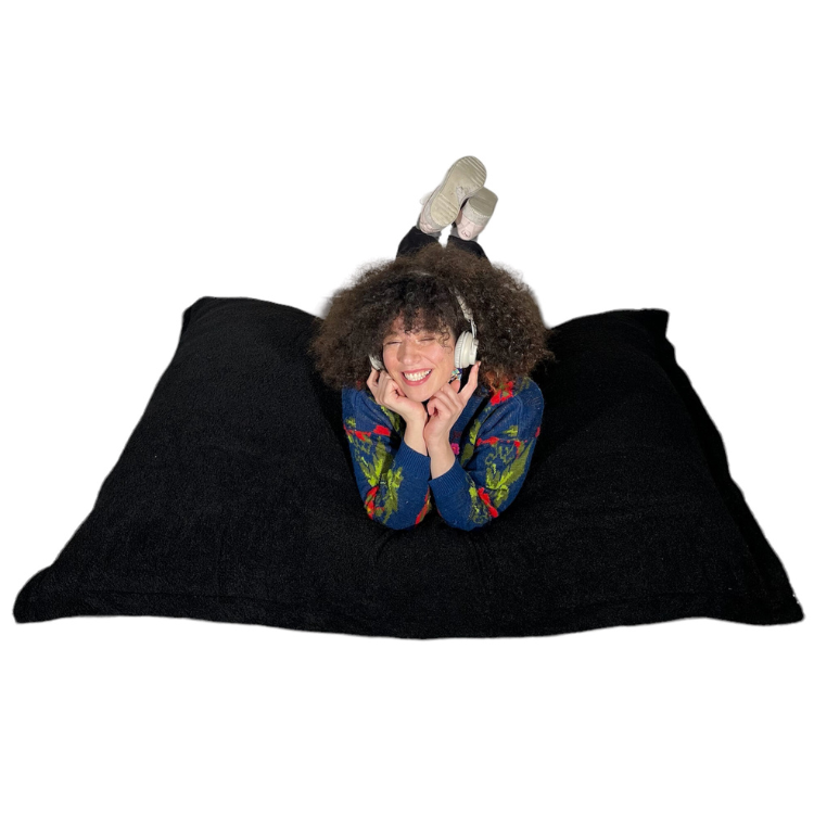 Pouf Bouclette Déhoussable - 140x180 Cm