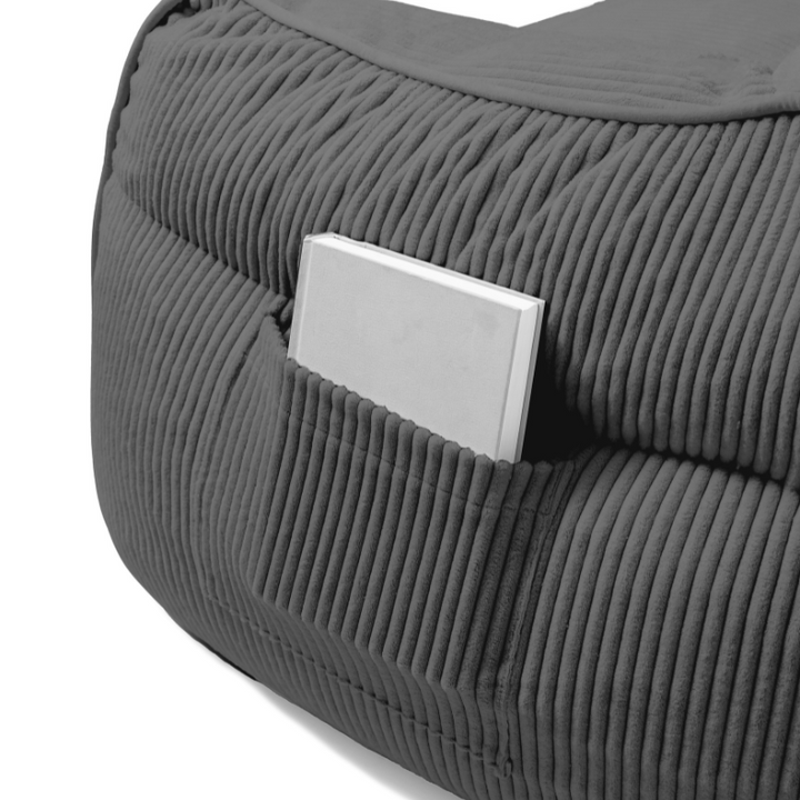 Pouf Fauteuil Velours Côtelé - 100x110 Cm