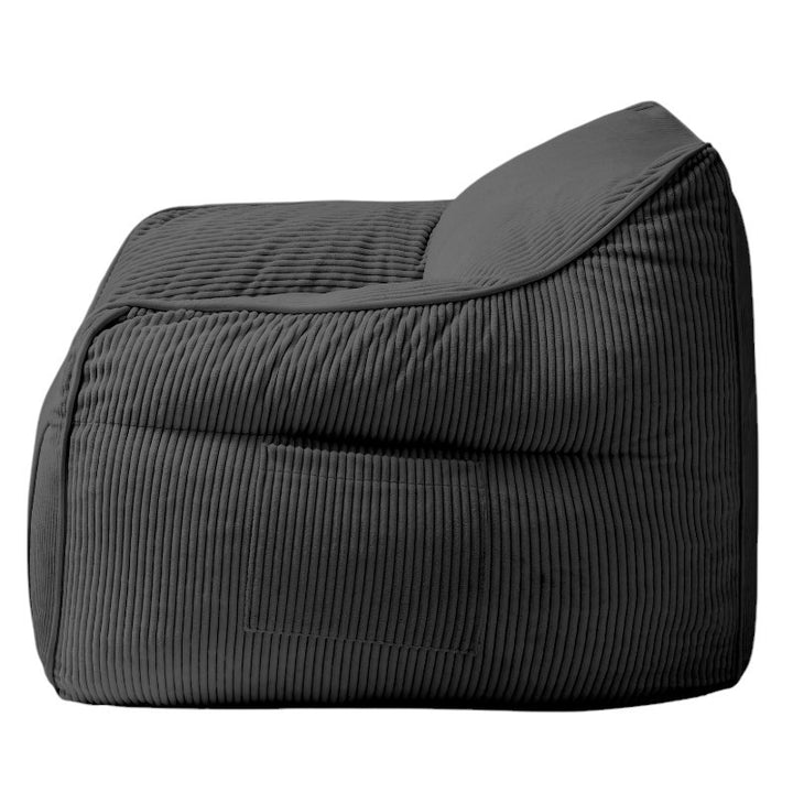 Pouf Fauteuil Velours Côtelé - 100x110 Cm