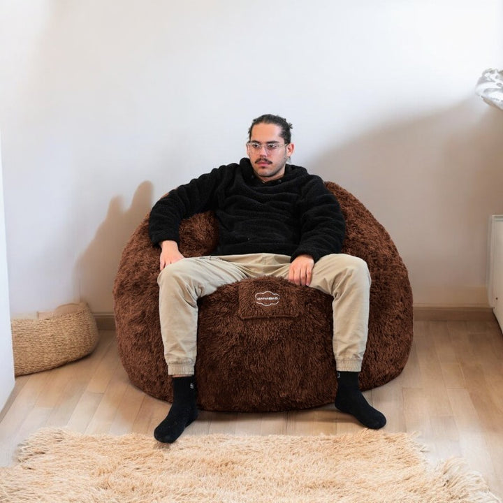 Pouf Géant Fourrure - 120 Cm - Banabag