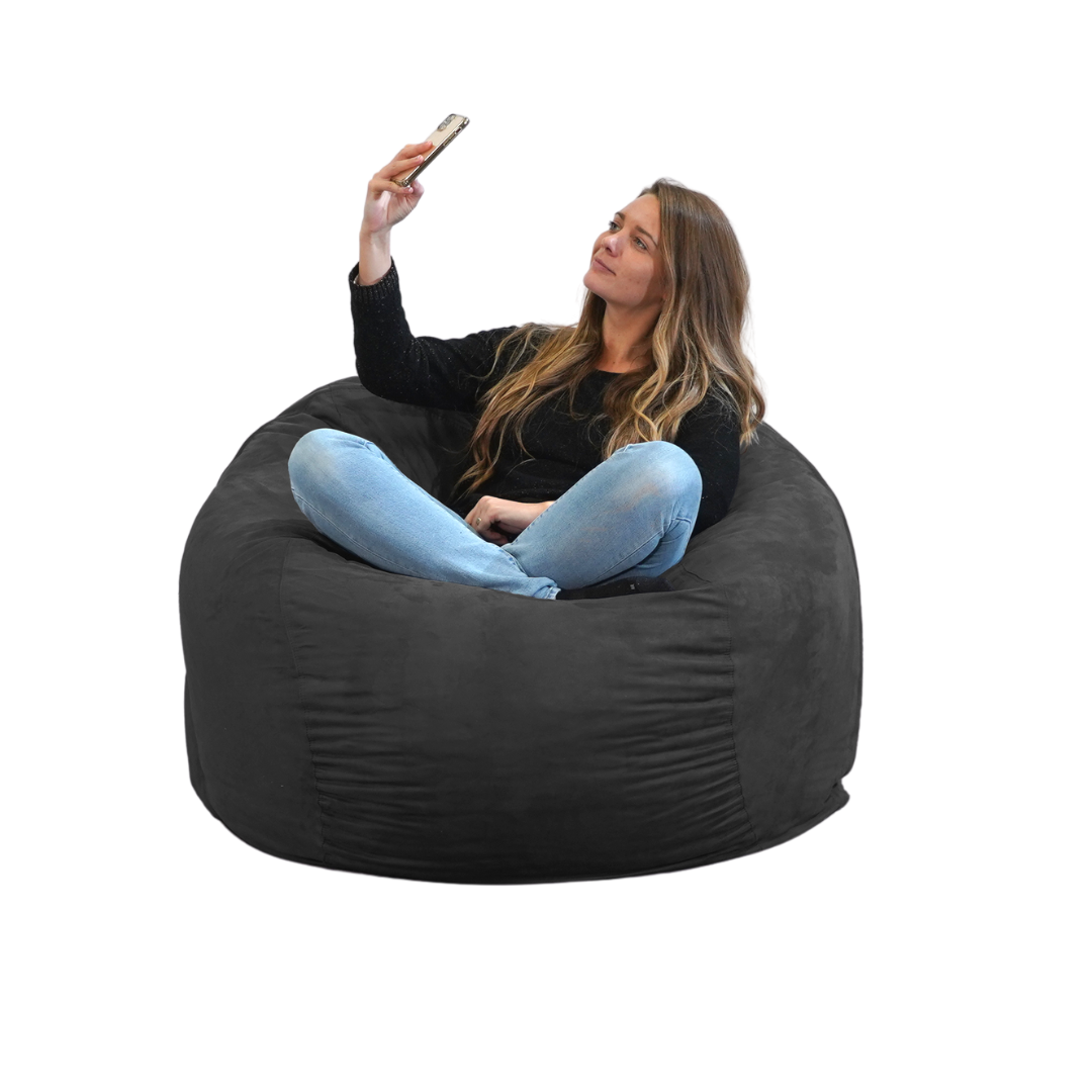 Pouf Géant Microsuède - 120 Cm - Banabag