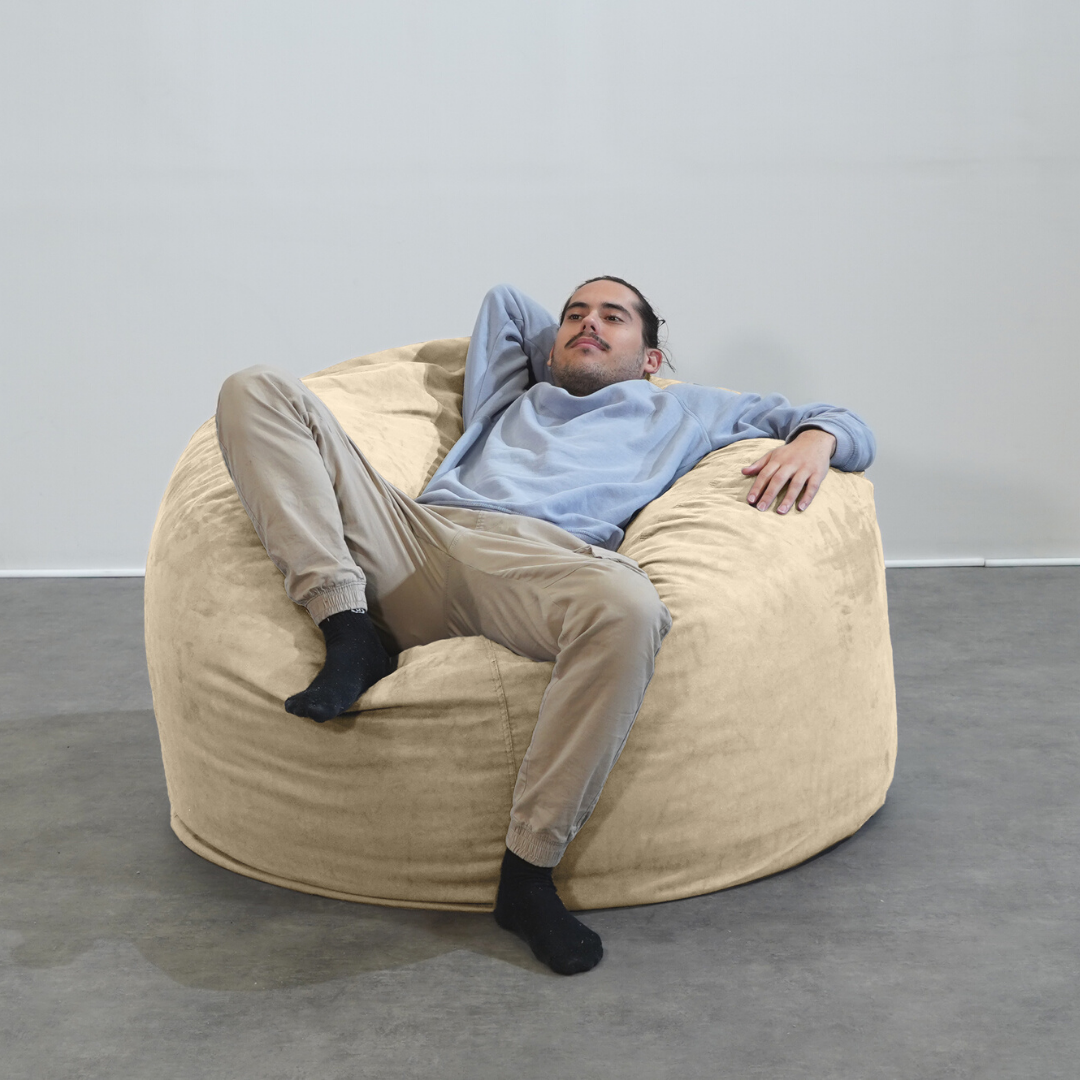 Pouf Géant Microsuède - 120 Cm - Banabag