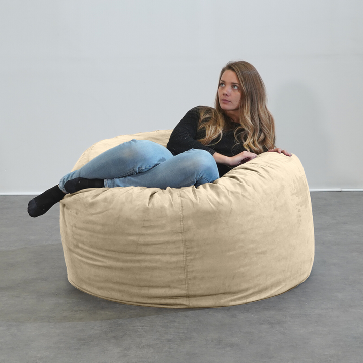 Pouf Géant Microsuède - 120 Cm - Banabag