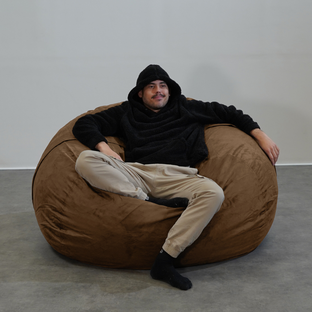 Pouf Géant Microsuède - 140 Cm - Banabag