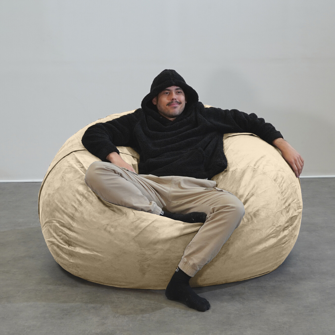 Pouf Géant Microsuède - 140 Cm - Banabag