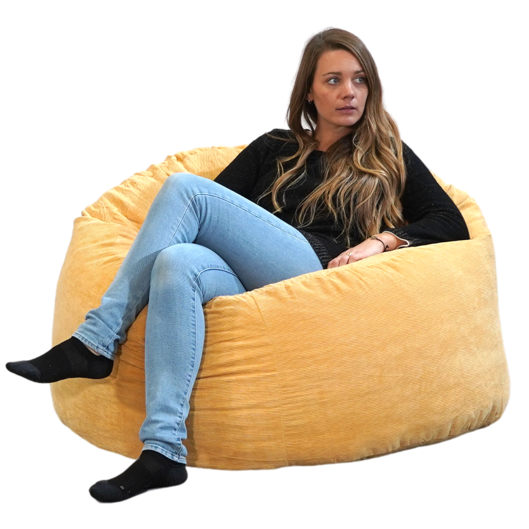 Pouf Velours Côtelé - 100 Cm