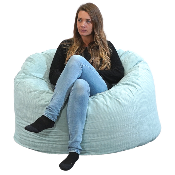 Pouf Velours Côtelé - 100 Cm