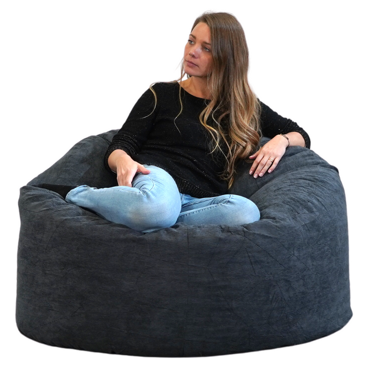 Pouf Velours Côtelé - 100 Cm