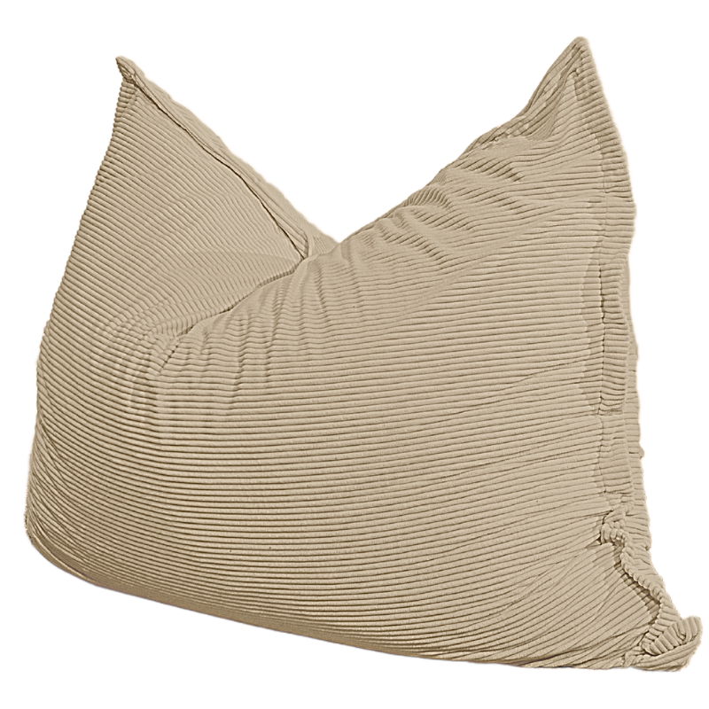 Pouf Velours Côtelé Déhoussable - 140x180 Cm