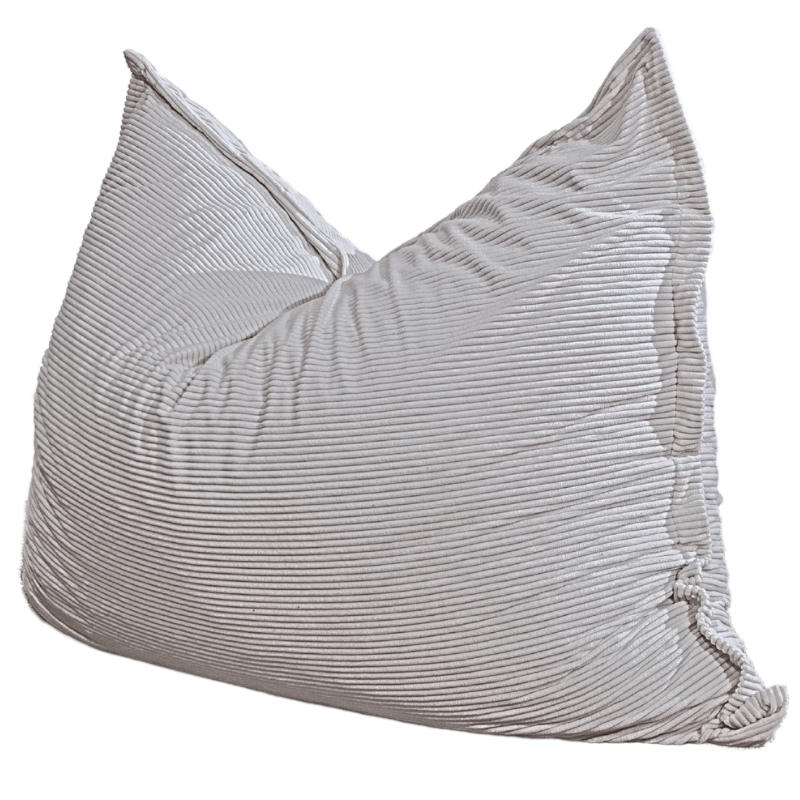 Pouf Velours Côtelé Déhoussable - 140x180 Cm