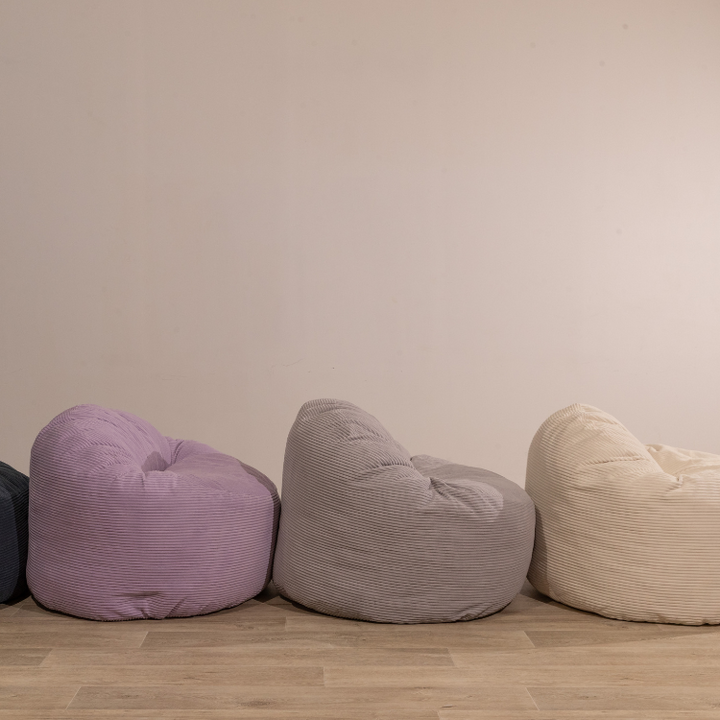 Pouf Velours Côtelé Épais - 100cm