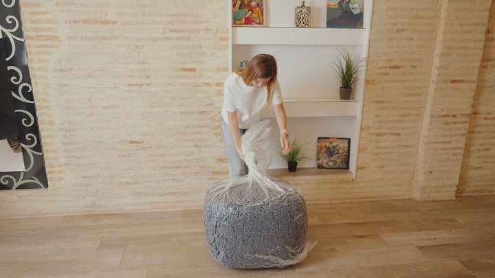 Pouf Lit Convertible 2en1