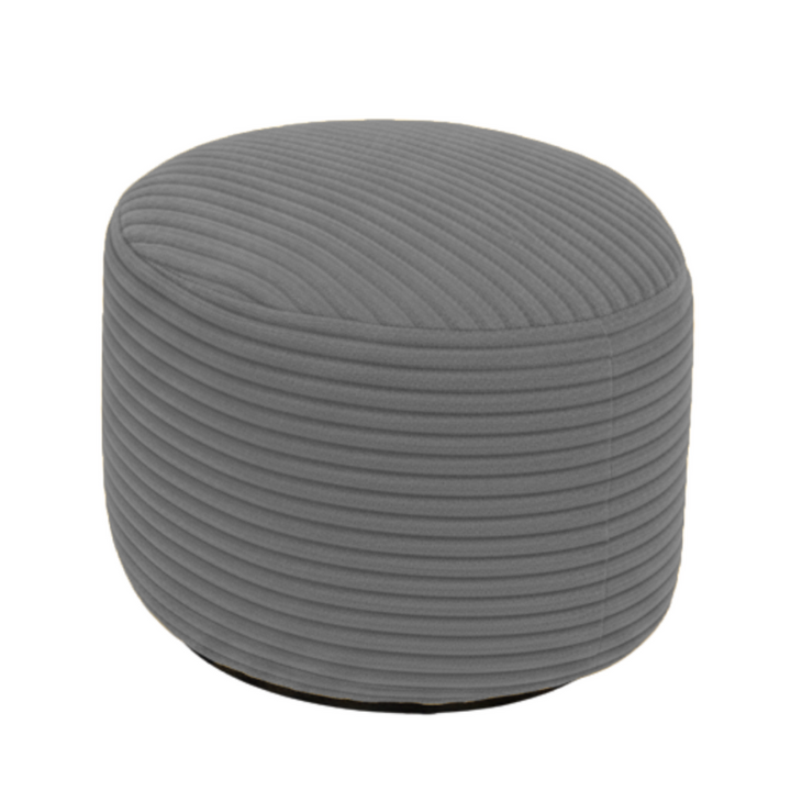 Repose-Pieds Déhoussable En Velours Côtelé - 55 X 30 Cm